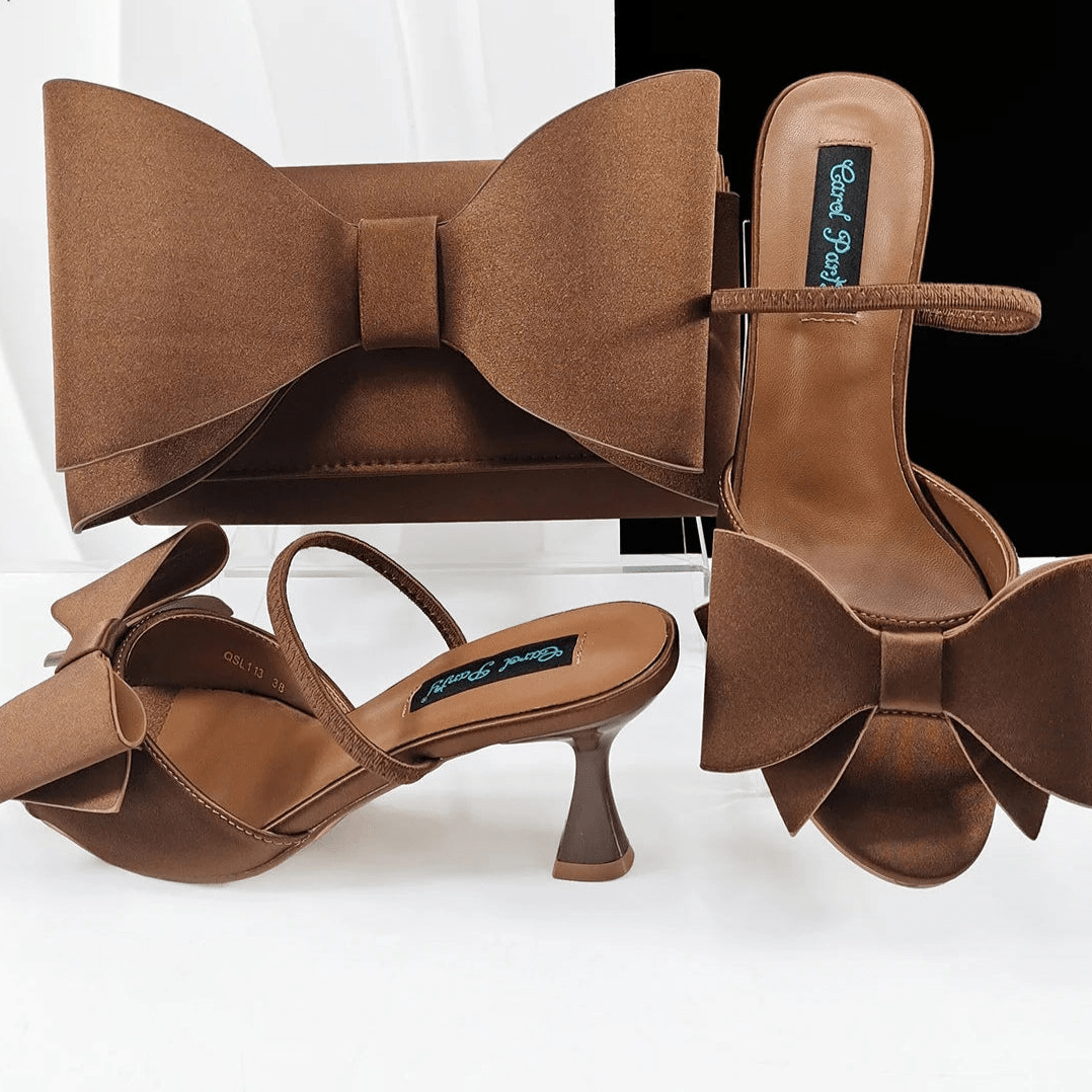 2025 Pointed Toe Heels & Bag Set – Wedding Party Pumps - - Women - Shoes - Milvertons