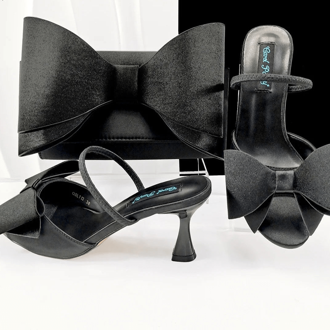 2025 Pointed Toe Heels & Bag Set – Wedding Party Pumps - - Women - Shoes - Milvertons