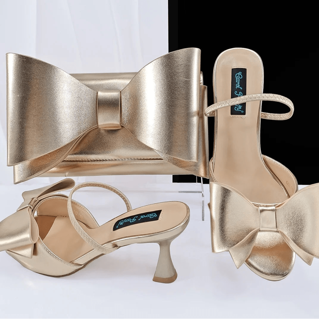 2025 Pointed Toe Heels & Bag Set – Wedding Party Pumps - - Women - Shoes - Milvertons