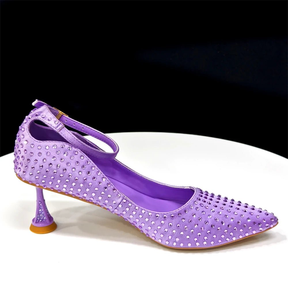 2025 Rhinestone Heels & Handbag Set for Weddings | Elegant - - Women - Shoes - Milvertons