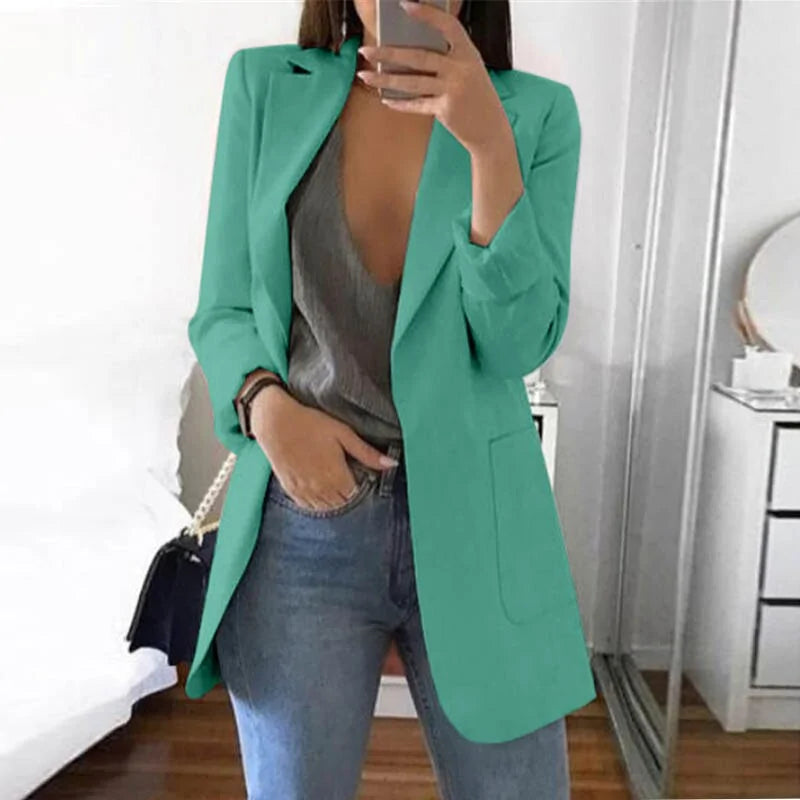 Women's Business Casual Long Sleeve Suit - Green XL - Women - Apparel - Outerwear - Jackets - Milvertons