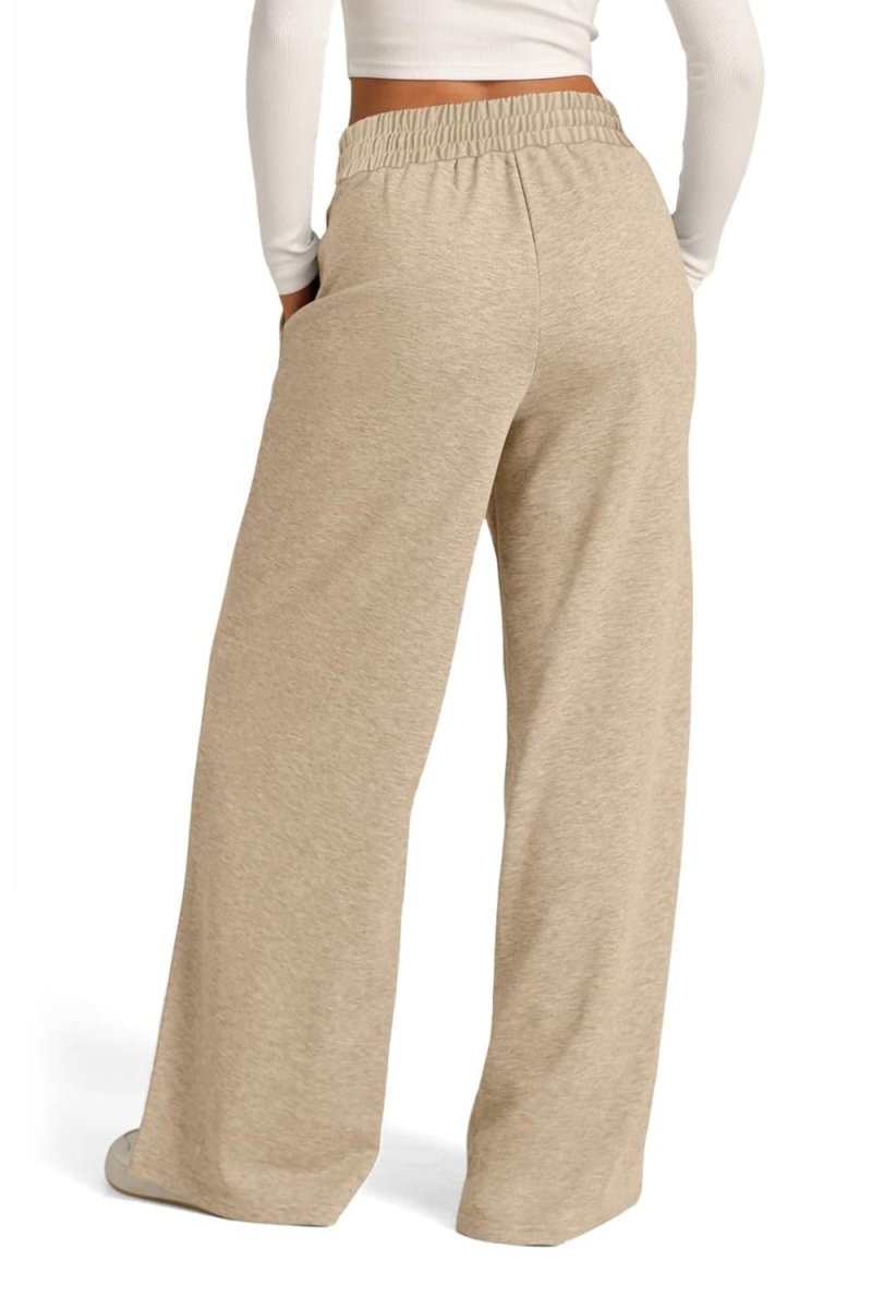 Elastic Waist Drawstring Wide-Leg Pants - - Women - Apparel - Clothing - Pants - Milvertons