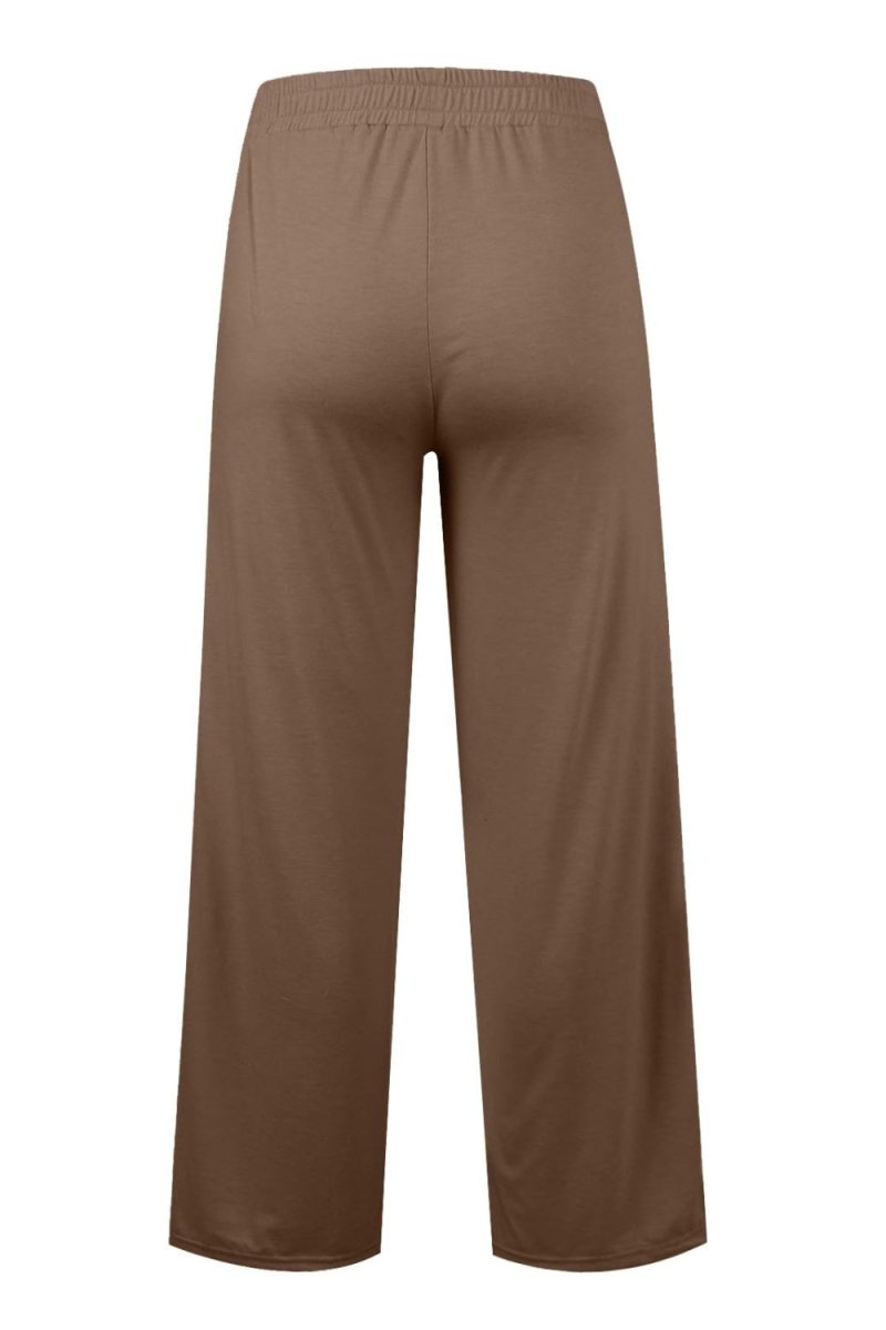 Elastic Waist Drawstring Wide-Leg Pants - - Women - Apparel - Clothing - Pants - Milvertons