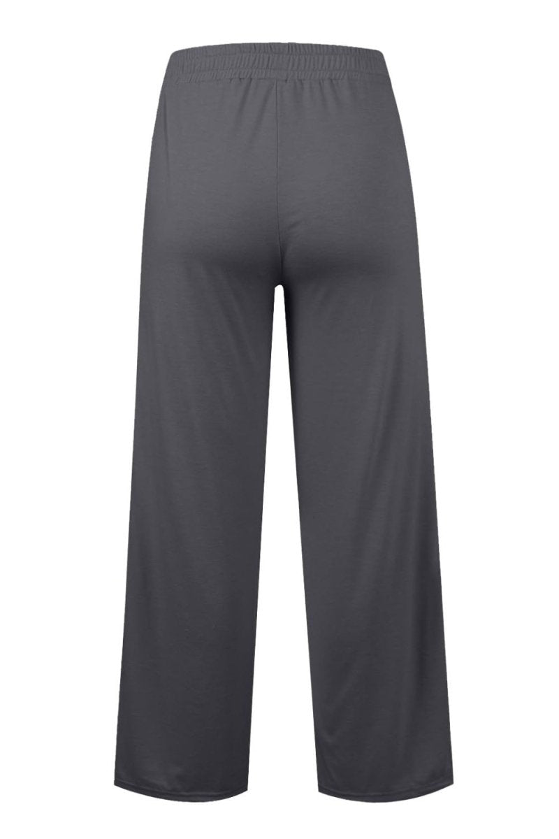 Elastic Waist Drawstring Wide-Leg Pants - - Women - Apparel - Clothing - Pants - Milvertons