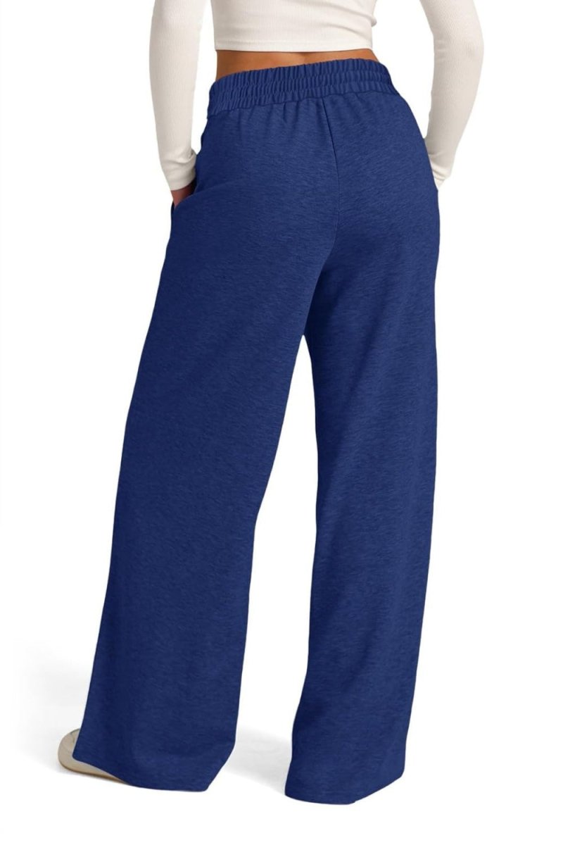 Elastic Waist Drawstring Wide-Leg Pants - - Women - Apparel - Clothing - Pants - Milvertons