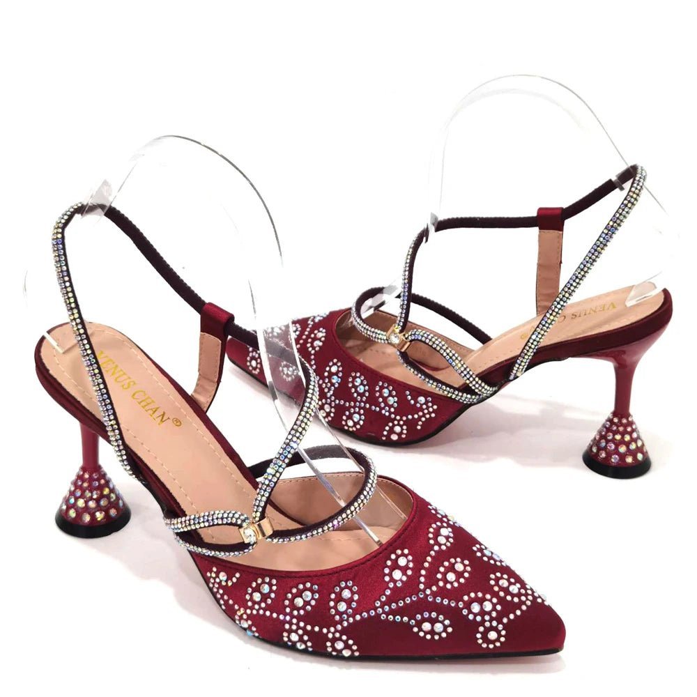 Elegant Affairs: Ladies' High Heels & Bag Set for Weddings - - Women - Shoes - Milvertons