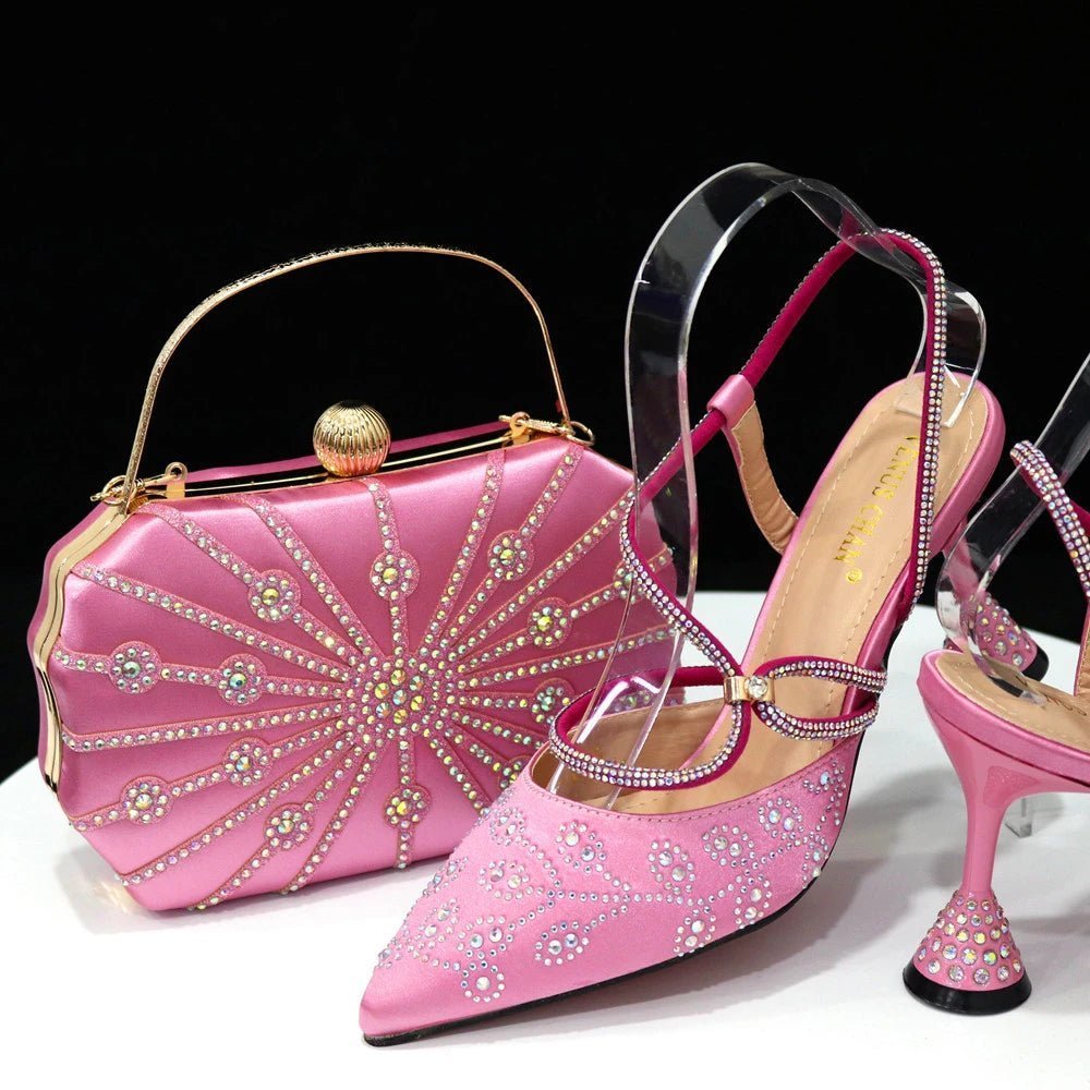 Elegant Affairs: Ladies' High Heels & Bag Set for Weddings - - Women - Shoes - Milvertons
