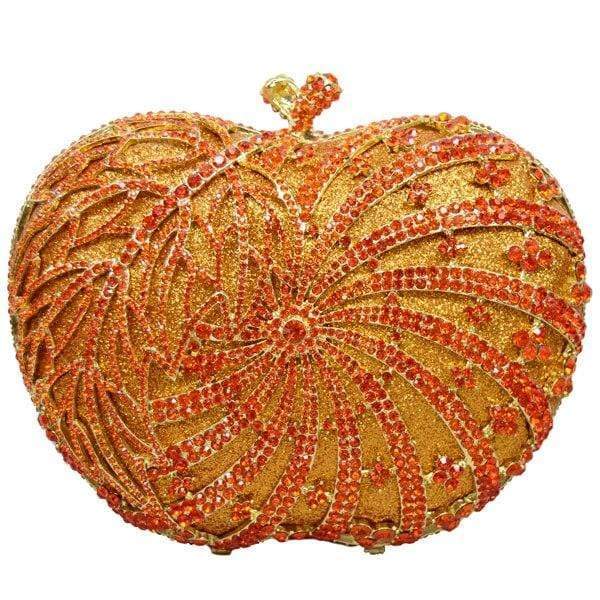 Elegant Handmade Apple Shape Evening Party Accessory With Crystals - - Women - Bags - Milvertons