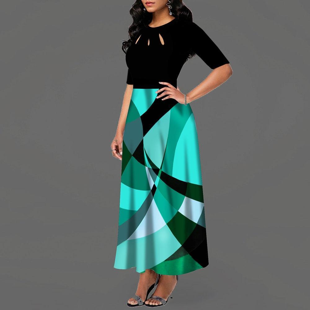 Elegant Women's Dress Office-wear Daily Patchwork Female - Milvertons Elegant Women's Dress Office-wear Daily Patchwork Female - Milvertons