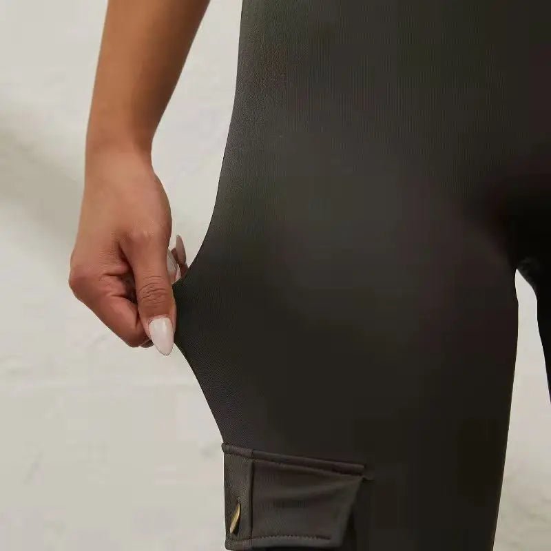 High-Waist Gym Leggings with Pockets – Stretchy, Comfortable - - Women - Apparel - Clothing - Pants - Milvertons