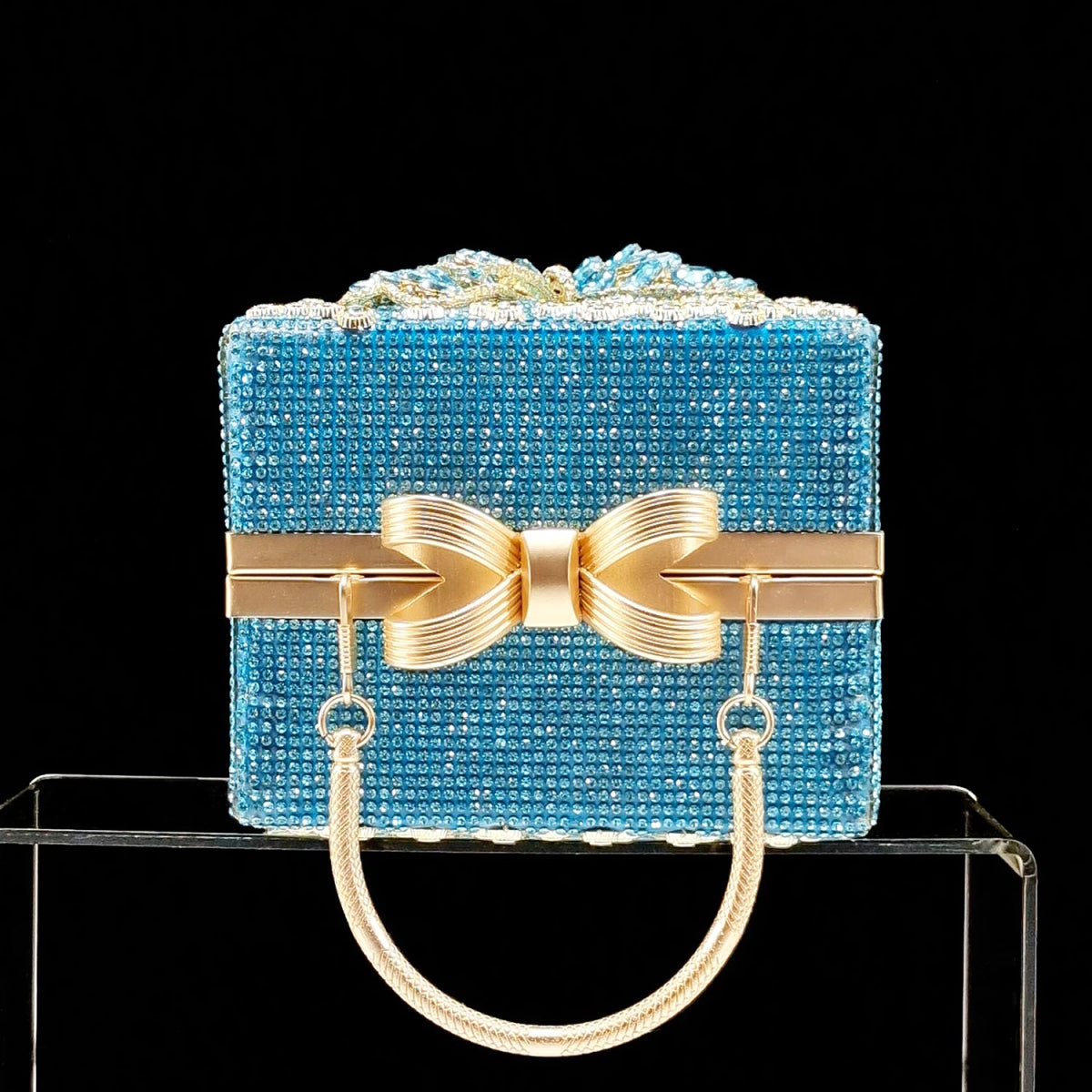 Italian Crystal High Heels and Clutch Bag Set for Parties - - Women - Shoes - Milvertons