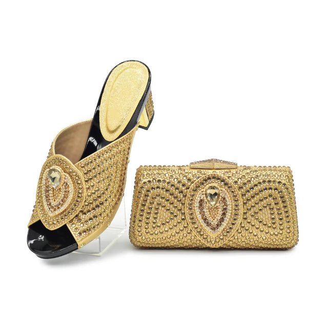 Italian Ladies Heeled Sandals and Matching Bag - Party Pumps - - Women - Shoes - Milvertons