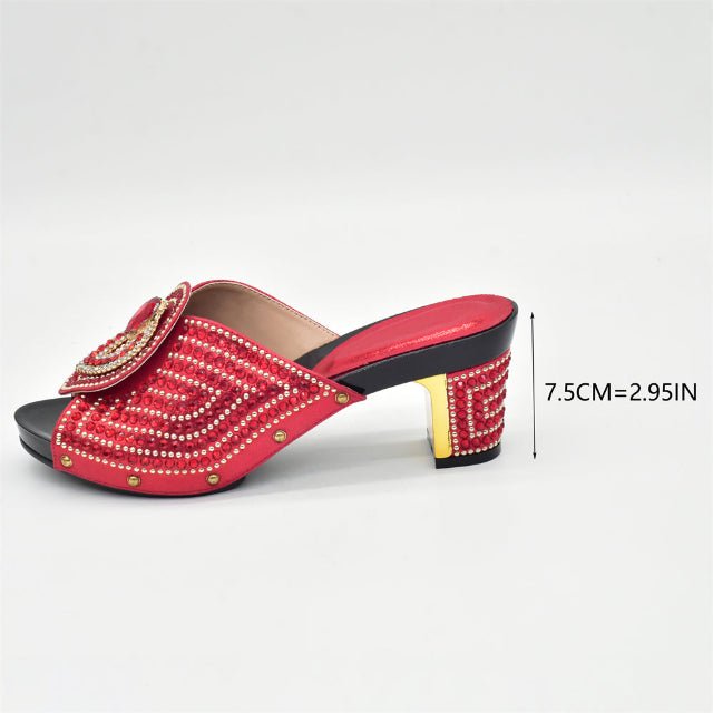 Italian Ladies Heeled Sandals and Matching Bag - Party Pumps - - Women - Shoes - Milvertons