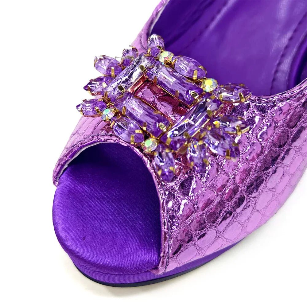 Italian Rhinestone Party Shoes & Bag – 2024 Italian Style - - Women - Shoes - Milvertons