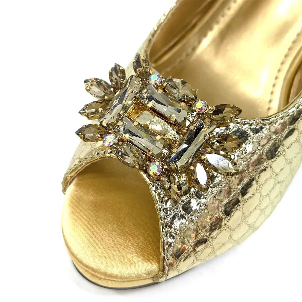 Italian Rhinestone Party Shoes & Bag – 2024 Italian Style - - Women - Shoes - Milvertons