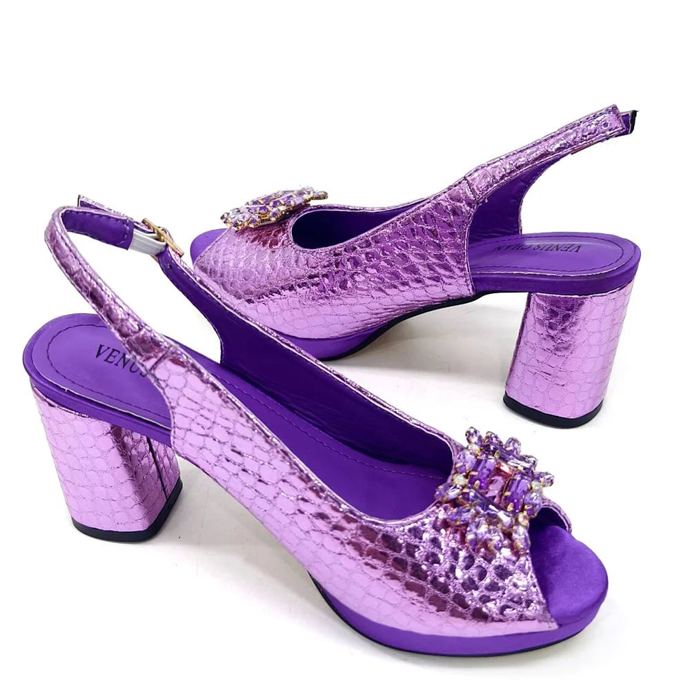 Italian Rhinestone Party Shoes & Bag – 2024 Italian Style - - Women - Shoes - Milvertons