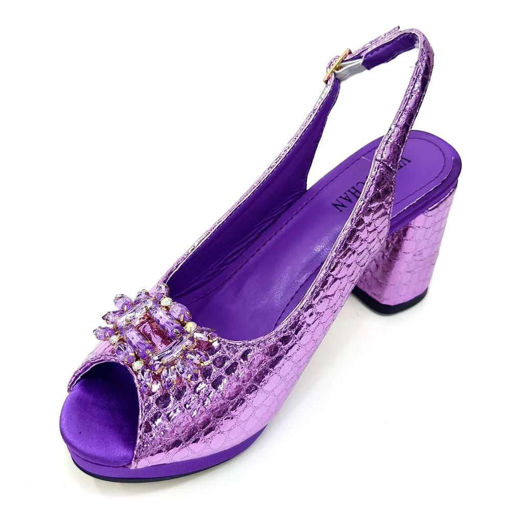 Italian Rhinestone Party Shoes & Bag – 2024 Italian Style - - Women - Shoes - Milvertons