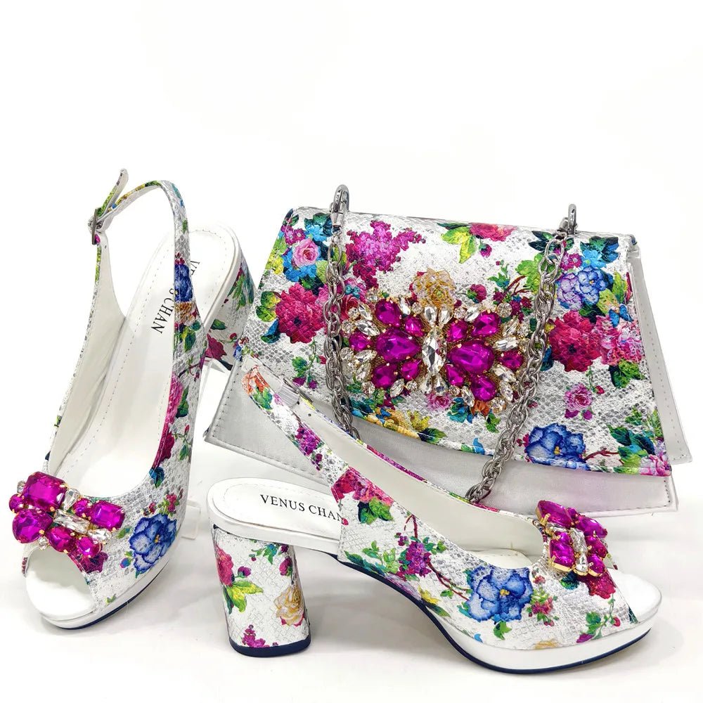 Italian Sandals & Bag Set for Women – Wedding Heels - White - Women - Shoes - Milvertons