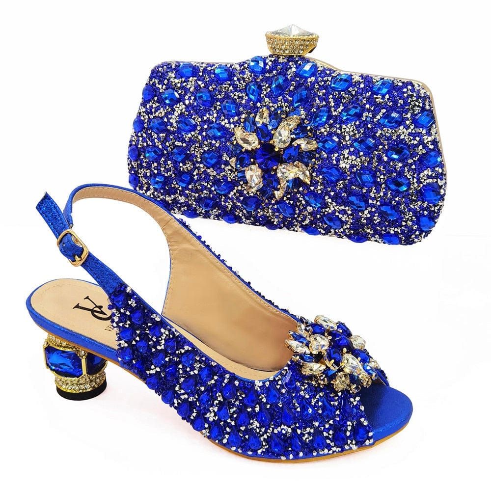 Italian Shoes and Matching Bag with allover glitter decor - - Women - Shoes - Milvertons