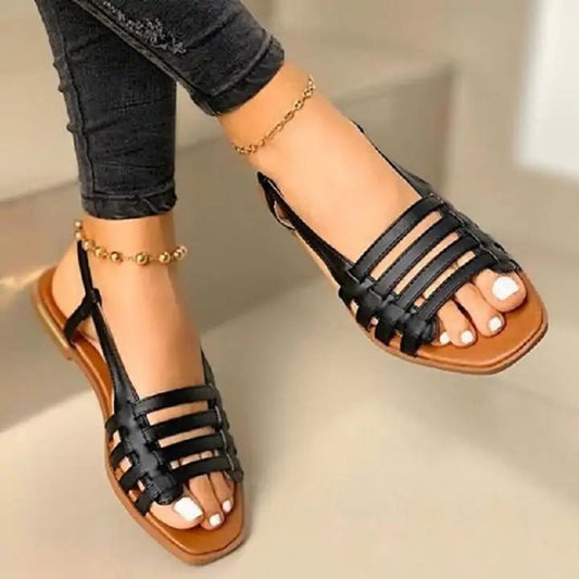Lola's Flair: Women's Fashionable Flat Sandals - - Women - Shoes - Milvertons
