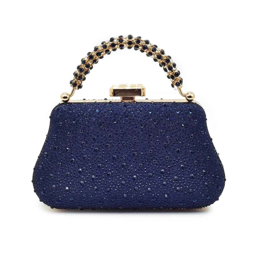 Luxury Italian Wedding Shoes and Bag Set with Rhinestones - - Women - Shoes - Milvertons