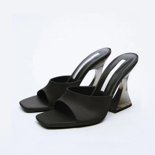 Stunning High Heel Open Toe Sandals - Black - Women - Snoes - Milvertons