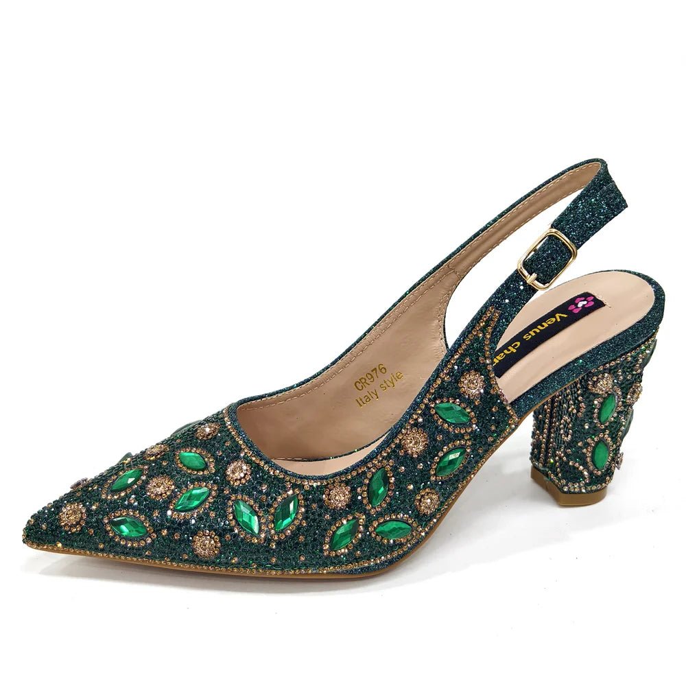 Trendy African Party Shoes & Matching Bag Set - High Heels - - Women - Shoes - Milvertons
