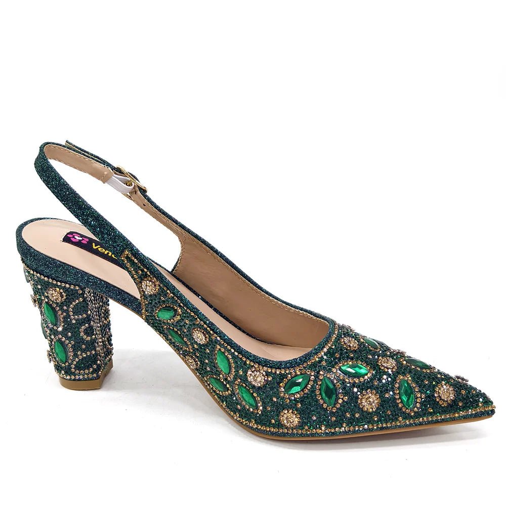 Trendy African Party Shoes & Matching Bag Set - High Heels - - Women - Shoes - Milvertons