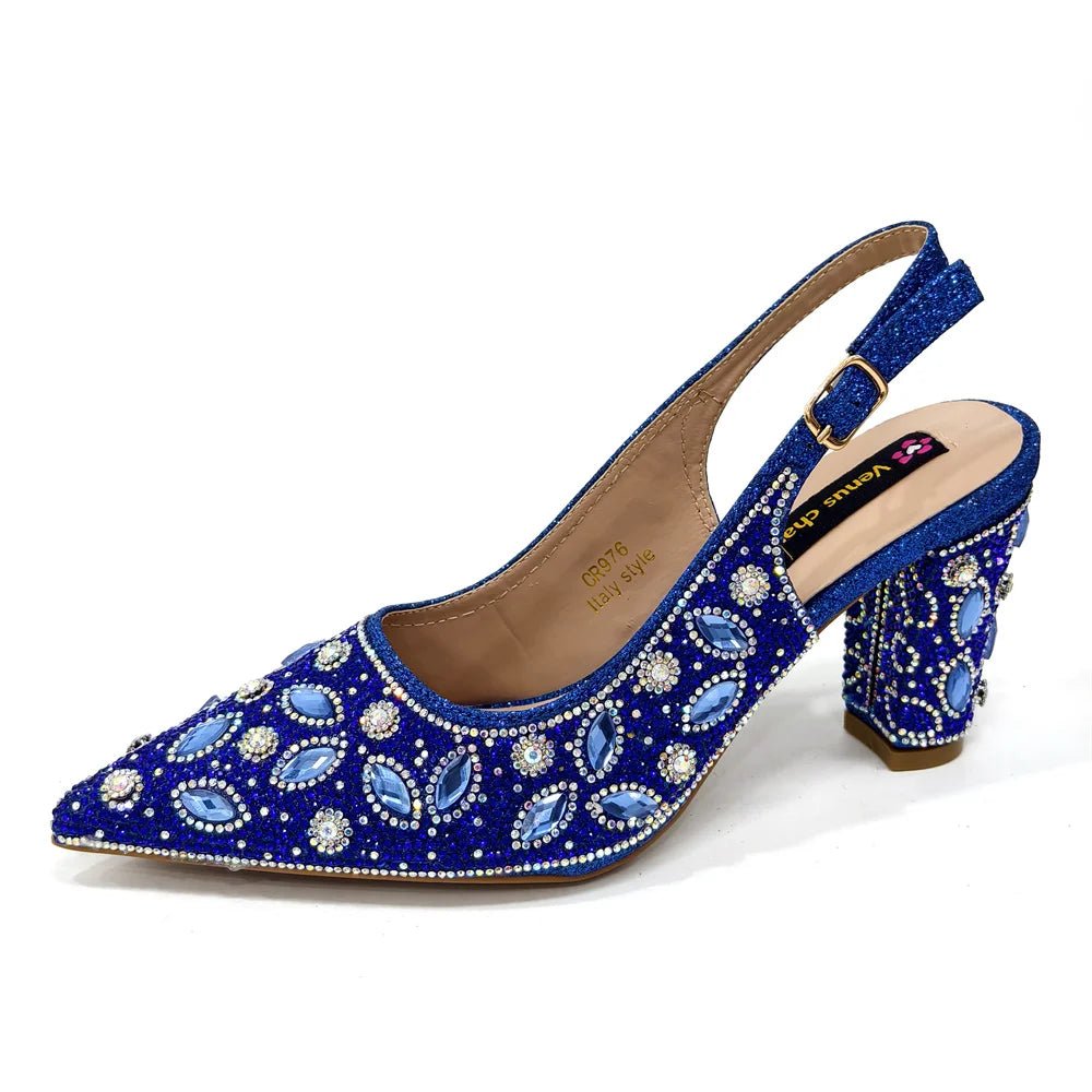 Trendy African Party Shoes & Matching Bag Set - High Heels - - Women - Shoes - Milvertons