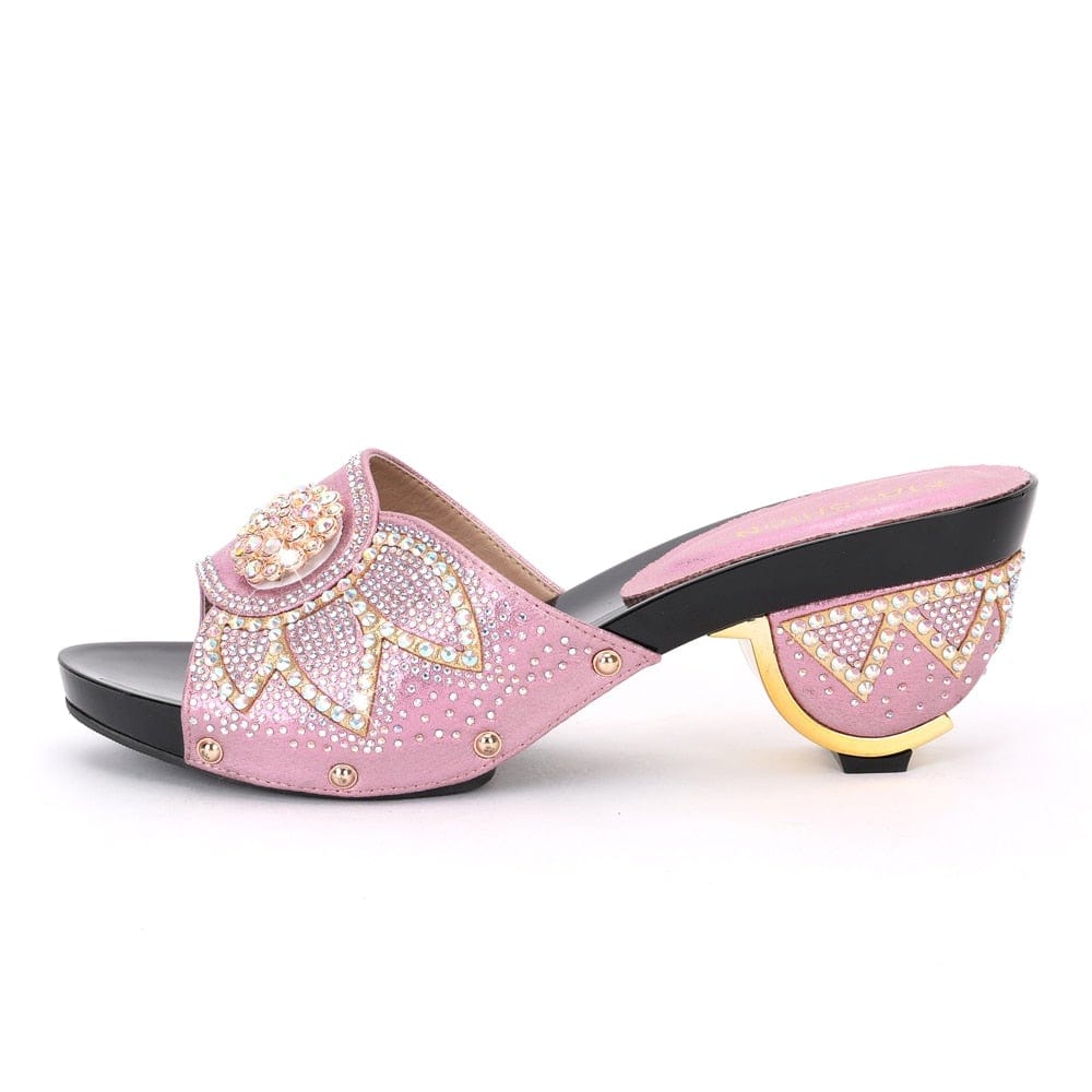 Trendy Italian Design Pink Shoes and Matching Bag for Women - pink - - Women - Bags - Milvertons