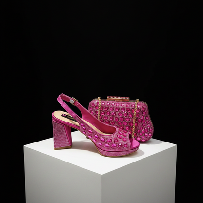 Italian Heels and Bag Set – Elegant Wedding Party Style