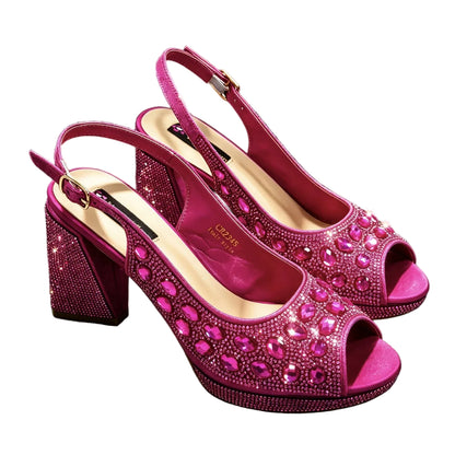 Italian Heels and Bag Set – Elegant Wedding Party Style - - Women - Shoes - Milvertons