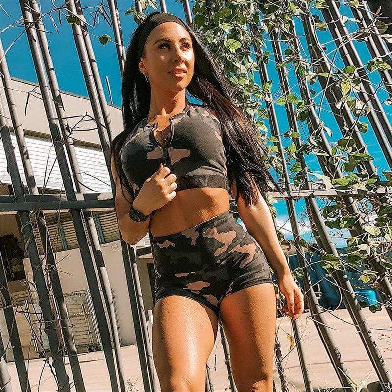 Active Camo Fitness Set - - Women - Apparel - Clothing - Outfit Sets - Milvertons
