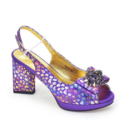 Chic Italian Shoes & Bag Set with Stones for Parties - - Women - Shoes - Milvertons