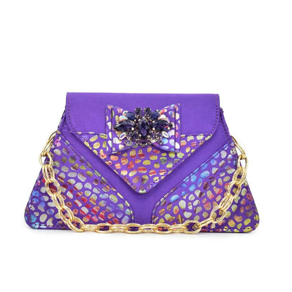 Chic Italian Shoes & Bag Set with Stones for Parties - - Women - Shoes - Milvertons
