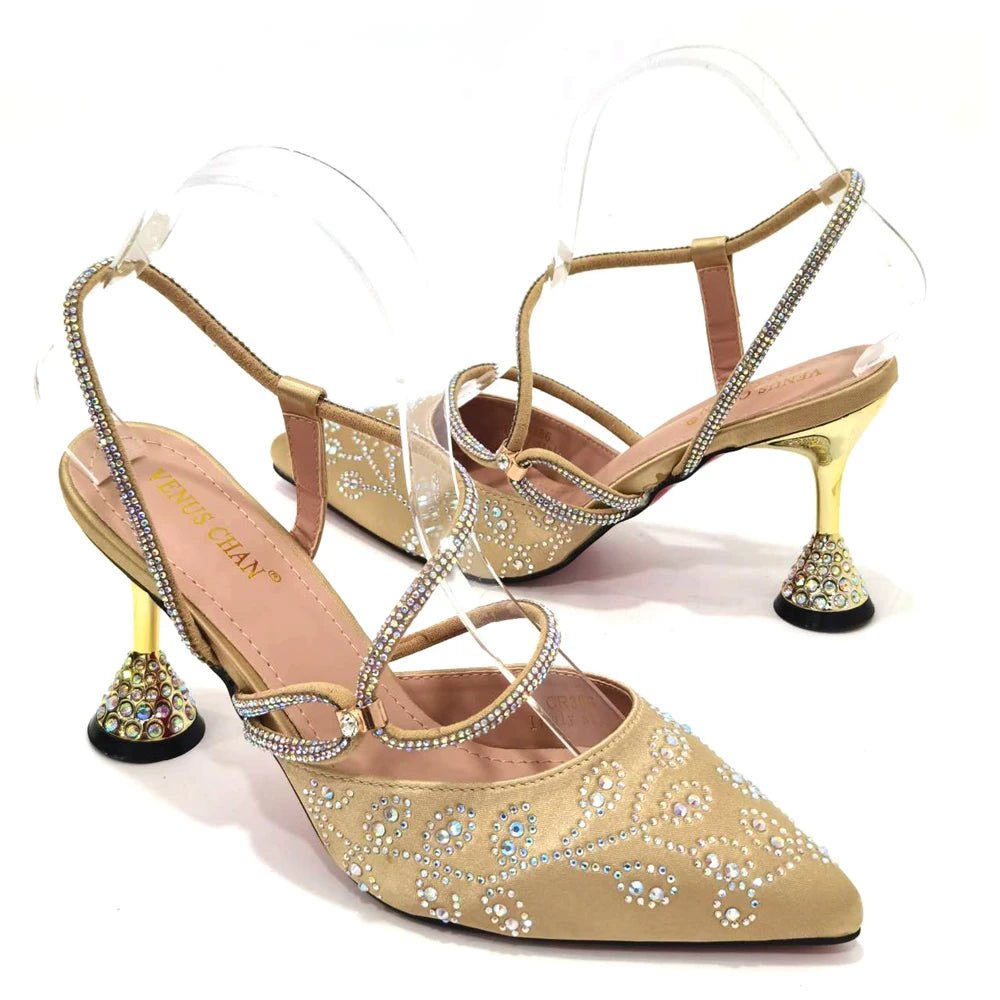 Elegant Affairs: Ladies' High Heels & Bag Set for Weddings - - Women - Shoes - Milvertons