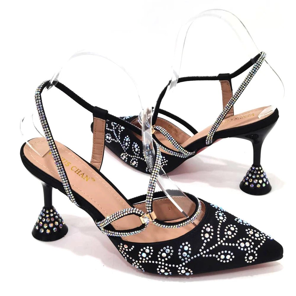 Elegant Affairs: Ladies' High Heels & Bag Set for Weddings - - Women - Shoes - Milvertons