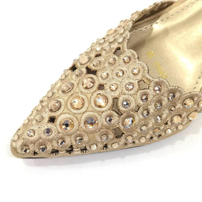 Elegant Party Shoes & Bag Set with Rhinestone Detailing - - Women - Shoes - Milvertons