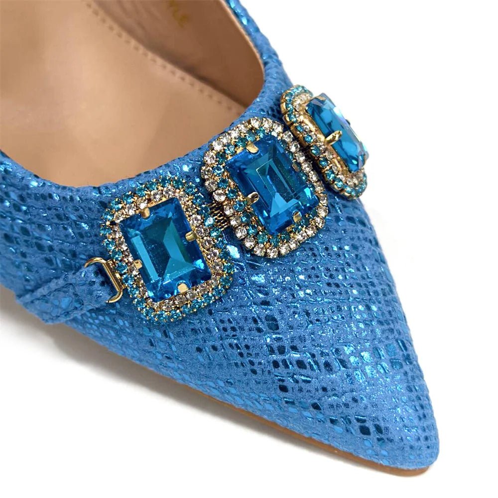 Elegant Rhinestone Heels & Bag Set - Ideal for Weddings - - Women - Shoes - Milvertons