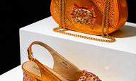Italian Bling Heel Shoe & Bag Set for Weddings & Parties - - Women - Shoes - Milvertons