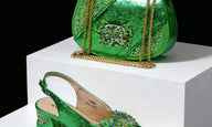Italian Bling Heel Shoe & Bag Set for Weddings & Parties - - Women - Shoes - Milvertons