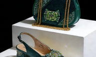 Italian Bling Heel Shoe & Bag Set for Weddings & Parties - - Women - Shoes - Milvertons
