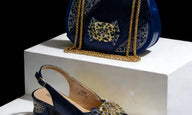 Italian Bling Heel Shoe & Bag Set for Weddings & Parties - - Women - Shoes - Milvertons