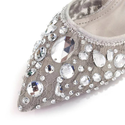 Italian Pointed Heel & Bag Set Diamond Lace Matching Design - - Women - Shoes - Milvertons