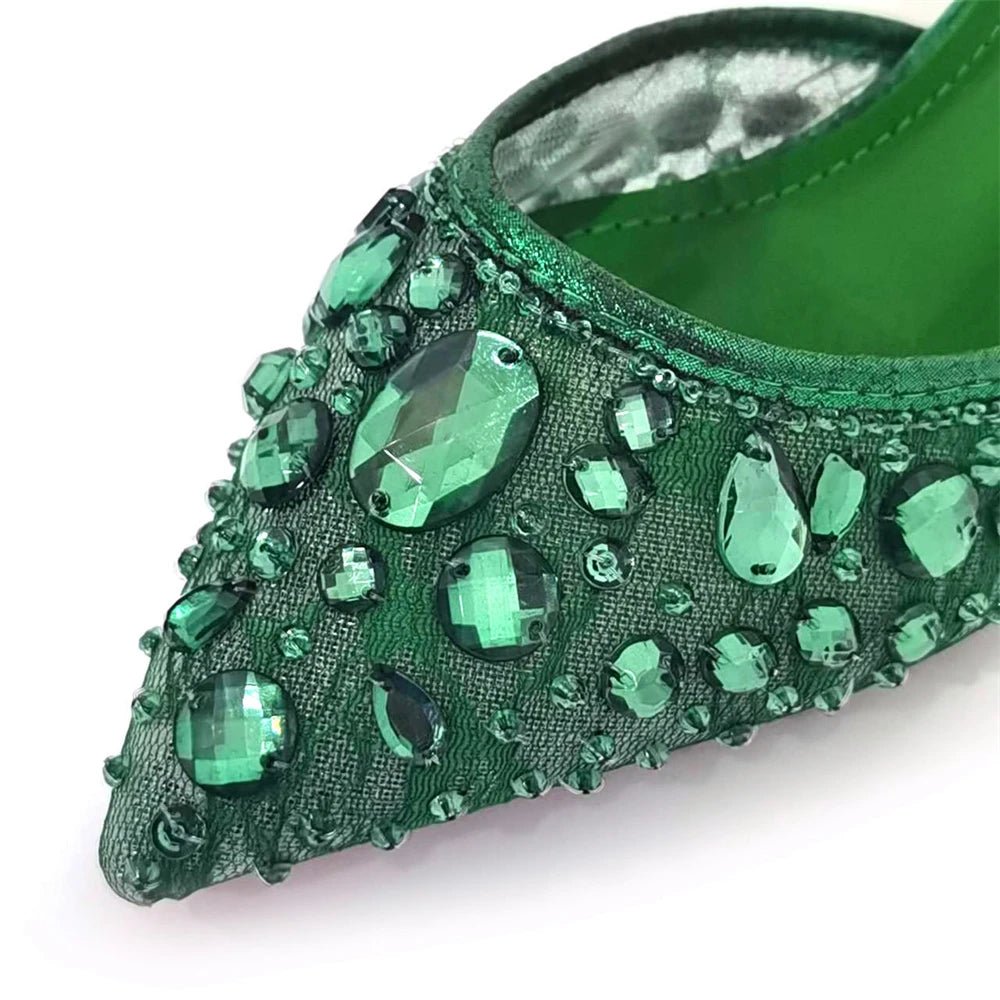Italian Pointed Heel & Bag Set Diamond Lace Matching Design - - Women - Shoes - Milvertons