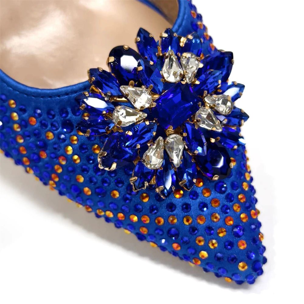Italian Rhinestone Heel & Clutch Set for Women - - Women - Shoes - Milvertons