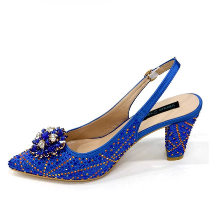 Italian Rhinestone Heel & Clutch Set for Women - - Women - Shoes - Milvertons