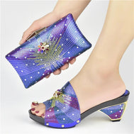 Italian Shoes and Matching Bag for Parties, African Style - - Women - Shoes - Milvertons