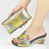 Italian Shoes and Matching Bag for Parties, African Style - - Women - Shoes - Milvertons