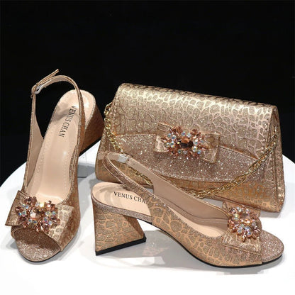 Italian Shoes & Bag Set with African Flair for Evening Glam - Assorted - Women - Shoes - Milvertons